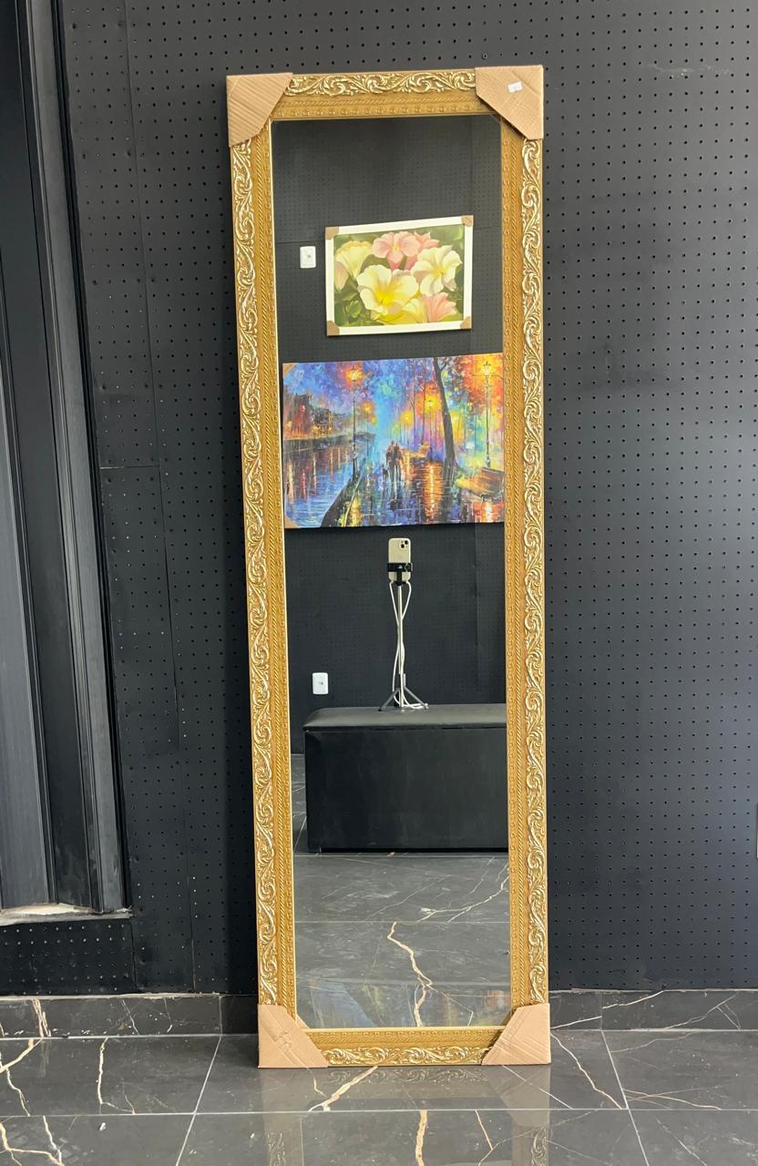 espelho 172 x 52 dourado